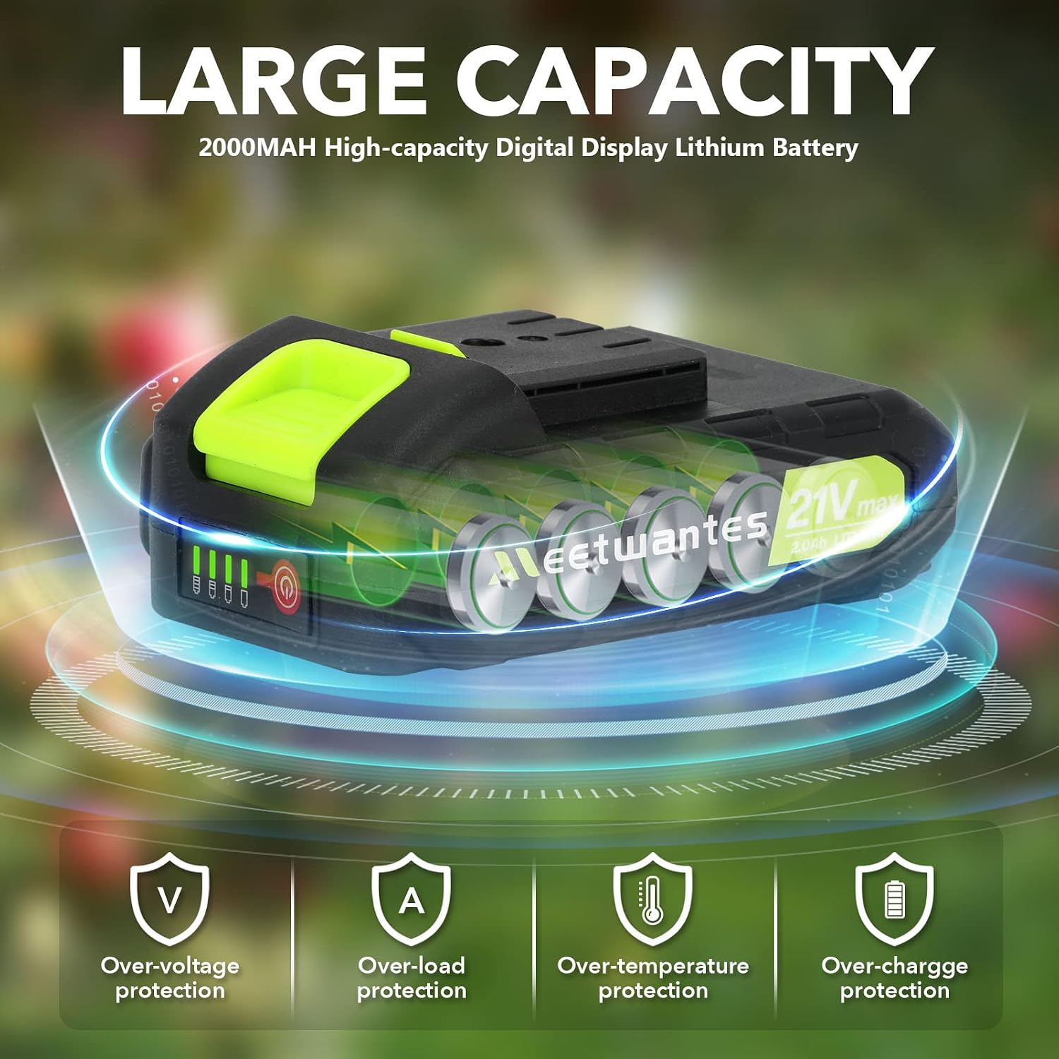 Mini Chainsaw 6-Inch with Real-time Power Display - Portable Handheld Cordless Chainsaw with 2 Rechargeable Batteries, 21V Small Power Chain Saws for Tree Trimming Wood Cutting
