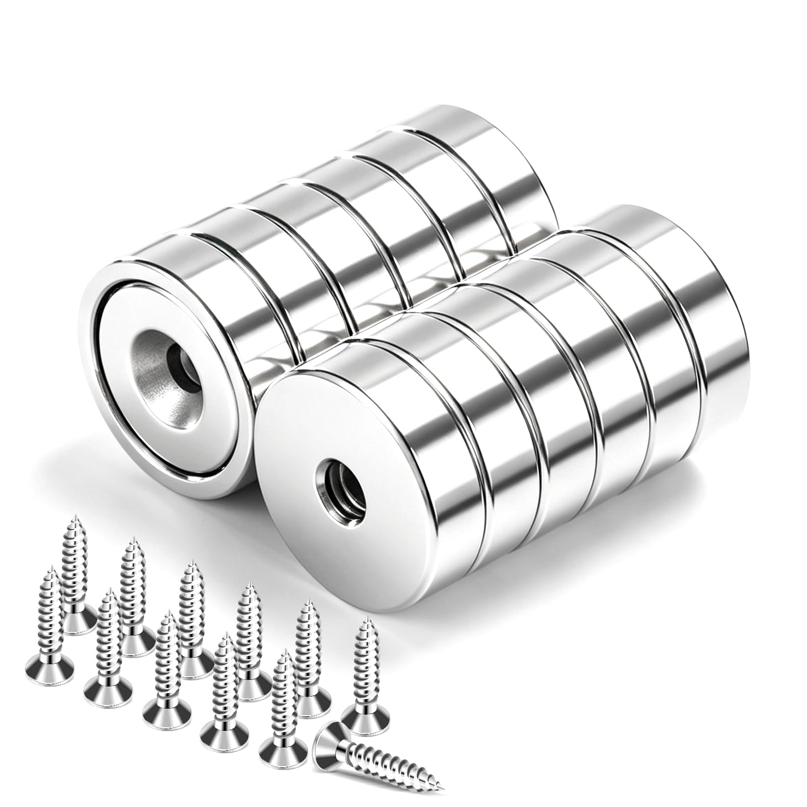 DIYMAG Magnets 60LBS 12 Pack 0.98 Inch with Countersunk Hole — Amazon image 8