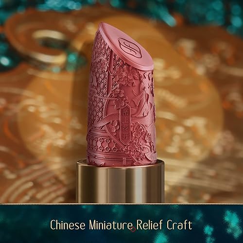 Miniatura 3 de FLORASIS Blooming Rouge Love Lock - Lápiz labial esculpido de larga duración, acabado mate brumoso, ligero, nutritivo para uso diario (M1666 Bed of