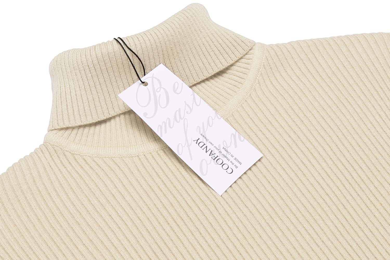 COOFANDY Modern Sweater Hommes | Col roulé anti-rétrécissement de qualité supérieure. Doux, chaud et extensible : parfait pour les loisirs