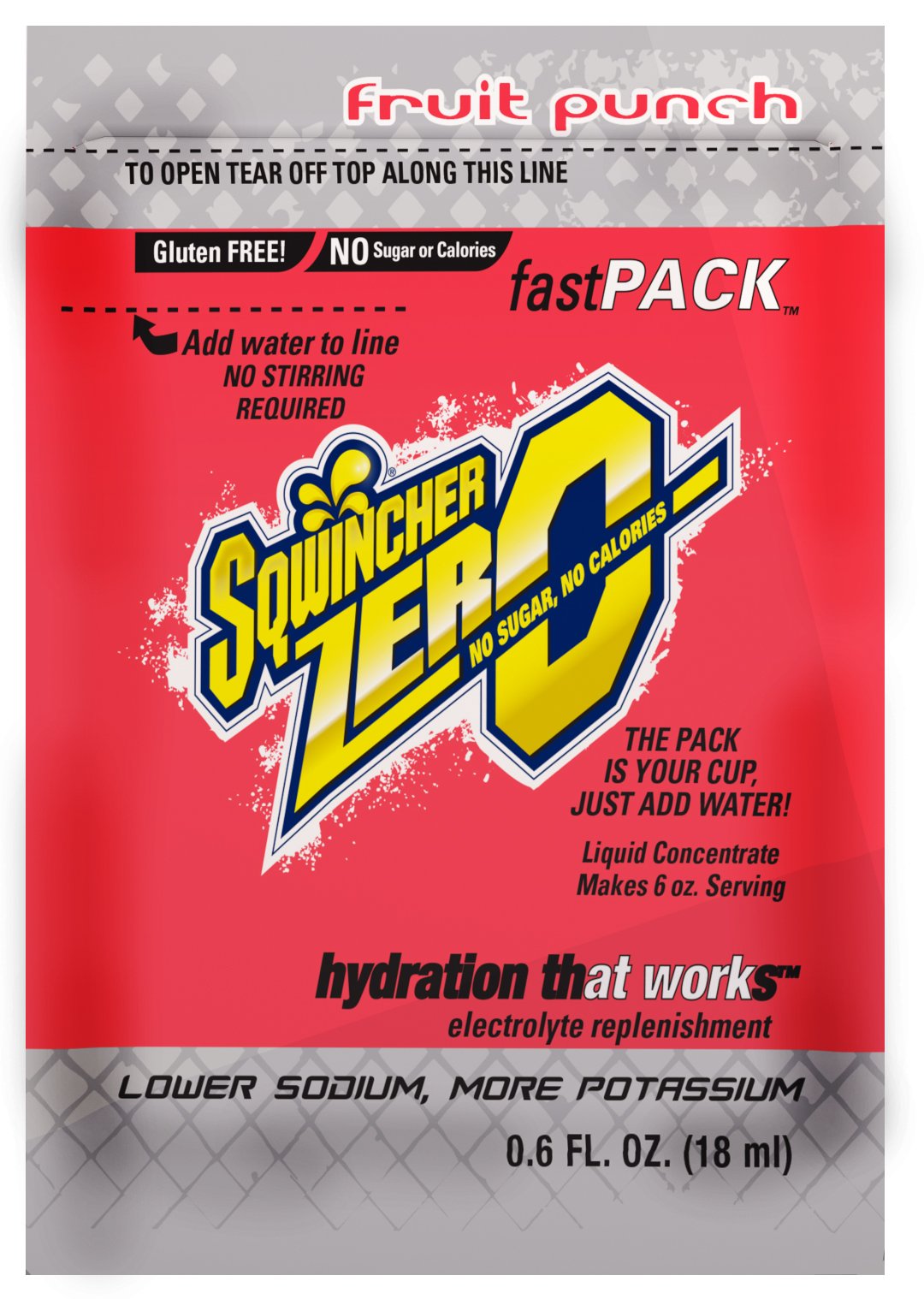 SqwincherFast Pack, Fruit Punch, .6 oz (4 Packs of 50)