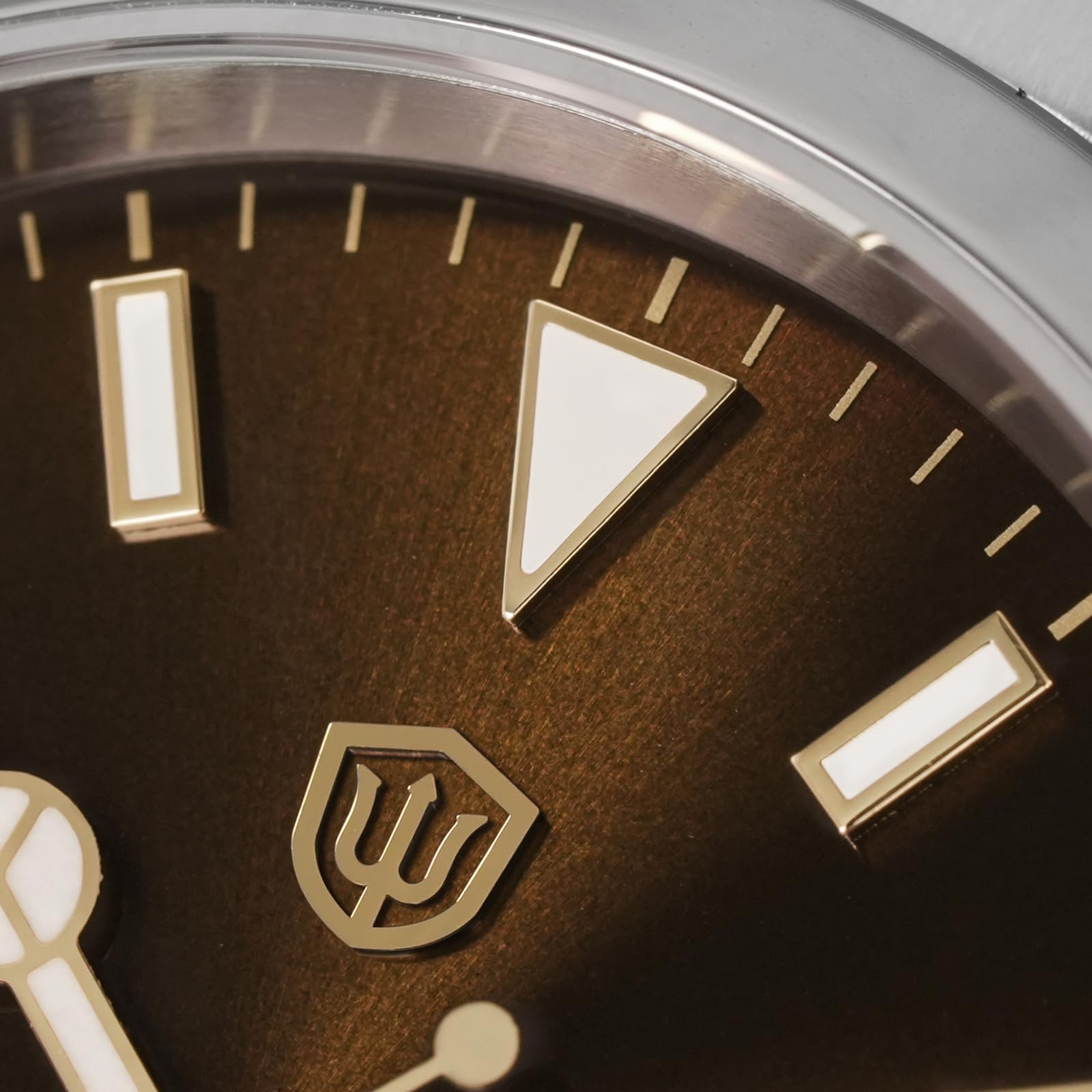 watchdives WD6610 Automatikuhr, Japanisch 9015 Uhrwerk 37mm Saphirglas Herrenuhren 100m wasserdichte Armbanduhr mit Schnell-OTF Verstellverschluss