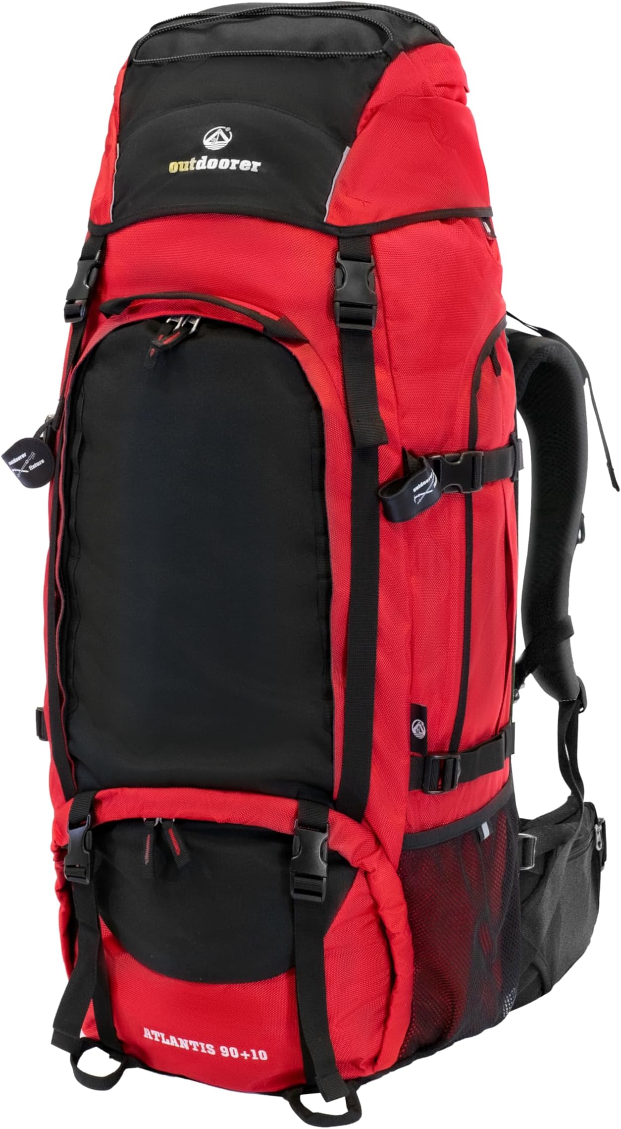outdoorerAtlantis Backpack, ergonomic 100 Liter Rucksack, Front Loading, for Backpacking