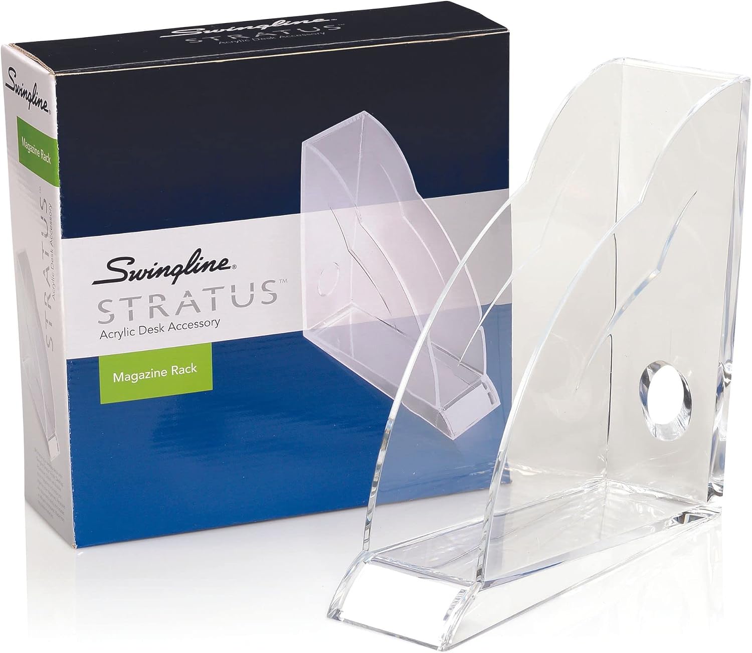 Swingline Magazine Rack, Acrylic, Strtus, Clear (S7010133)