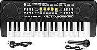 MSANMERSEN 37 Keys Kids Piano Keyboard with Microphone - Electronic Musical Toy for 3-8 Year Old Beginners Boys Girls