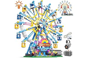 Ultimate Rotating Ferris Wheel Building Blocks Set for Kids