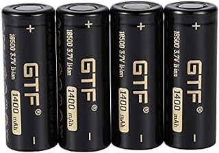 Lithium Batteries 18500 Battery 3.7V 1400Mah Rechargeable Lithium Battery 3.7V Strong Light Flashlight Anti-Light Special 18500 Battery 8Pcs