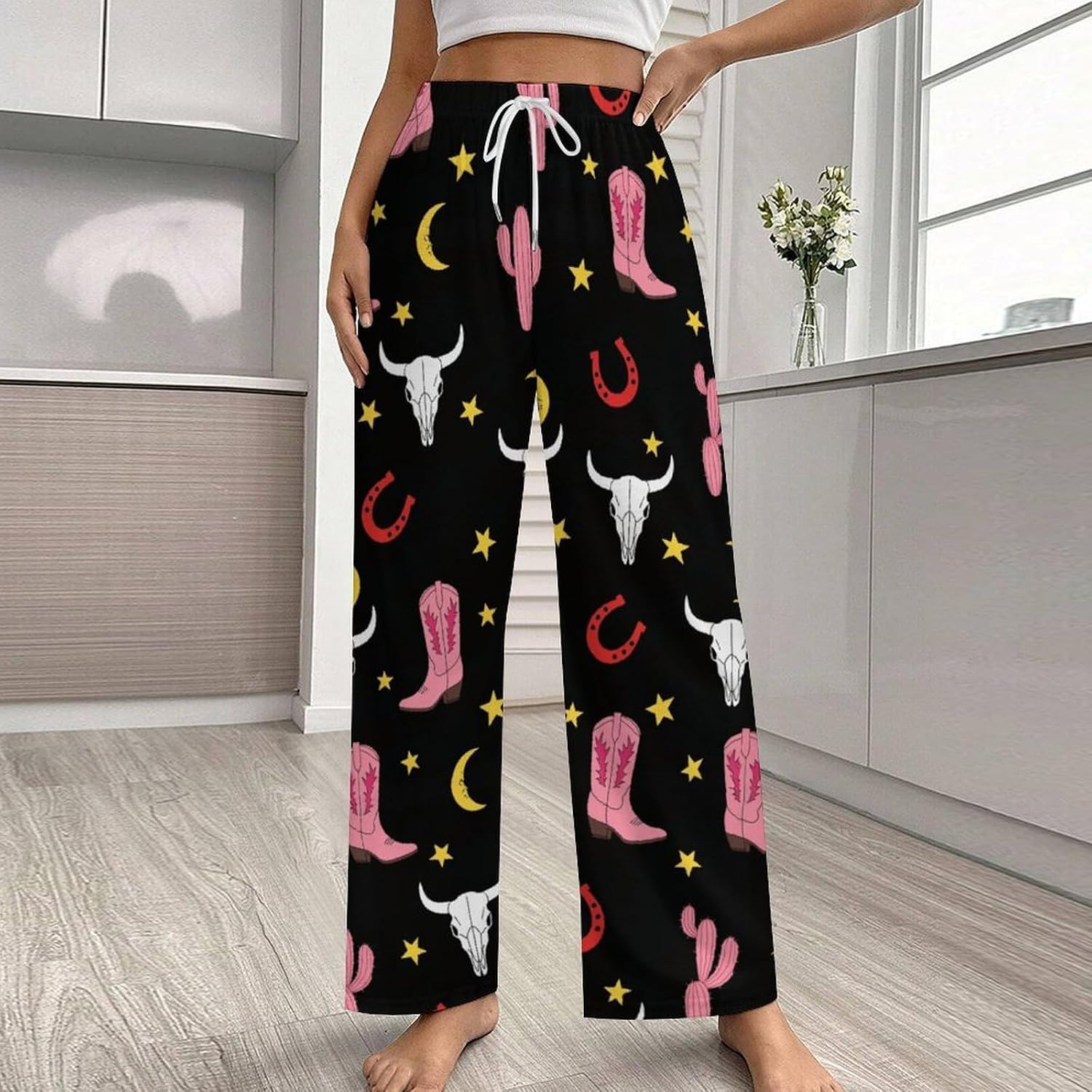 Pajama Bottoms for Women's Lounge Pants with Pockets Cozy Sleepwear for Yoga & Home, Breathable Pajama Bottoms