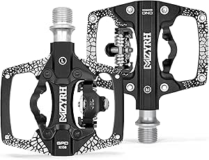 RaceWORK MTB Bike Pedals Self-Locking With Clips Bicycle Platform Compatible SPD Sealed Clipless - View #5