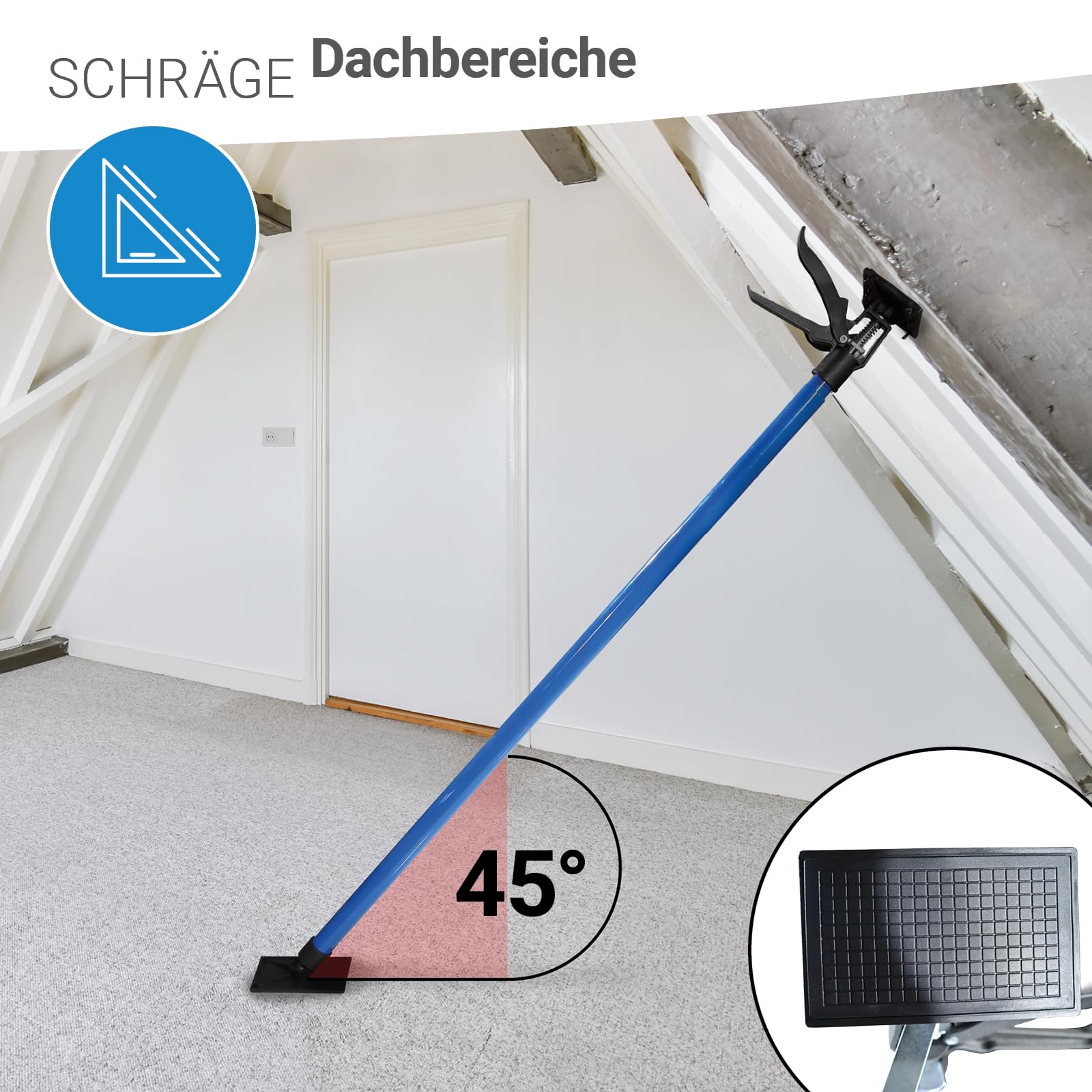 Bituxx Schnellspannstütze Deckenstütze Einhandstütze Montagestütze 115-290 cm (2 Paar)