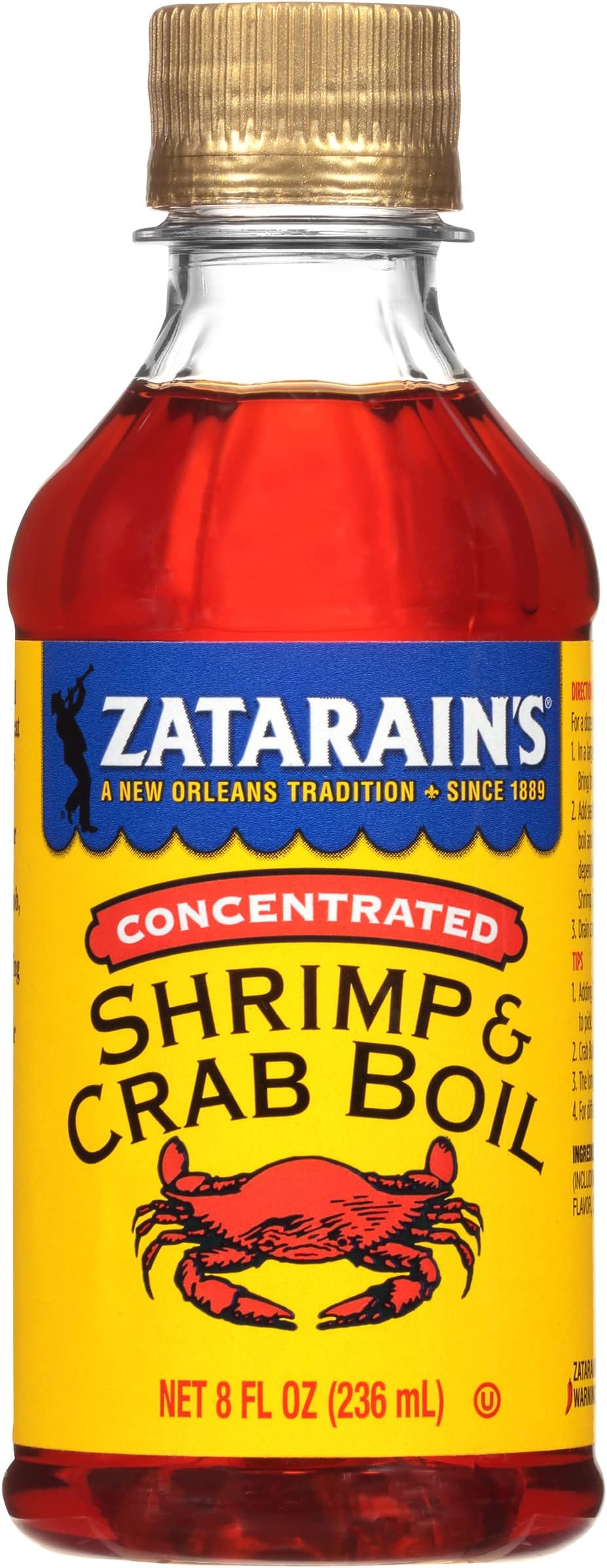 Zatarain's Concentrated Shrimp & Crab Boil, 8 fl oz