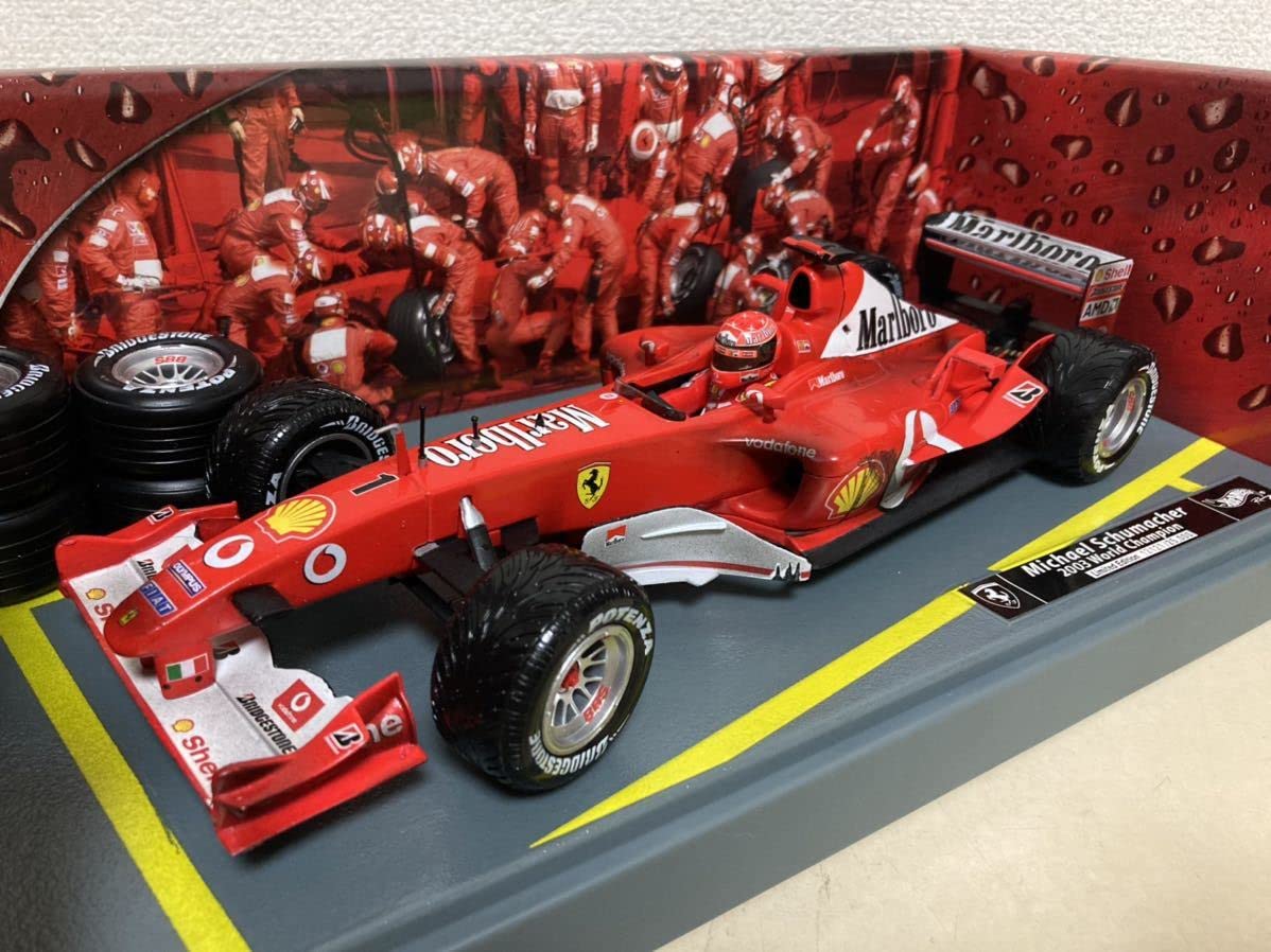 限定品】ホットウィール1/18フェラーリF2003 F1 シューマッハ