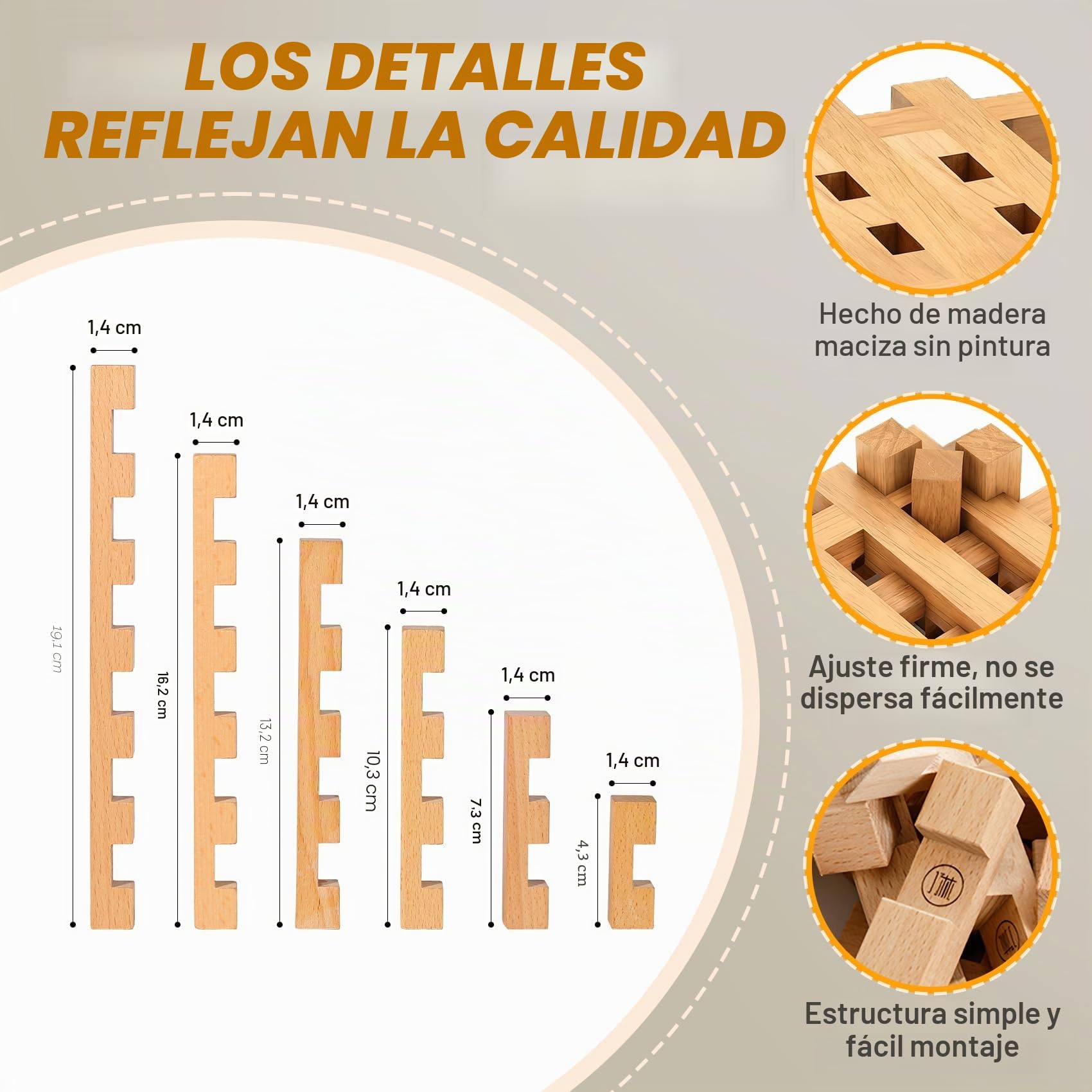 Bloques de Construcción de Madera Educativa - 15&20+ Formas, Puzzle 3D Niños, Maquetas para Construir Adultos, Montessori Juguetes Niños 5+ Años Adolescentes (15 en 1)