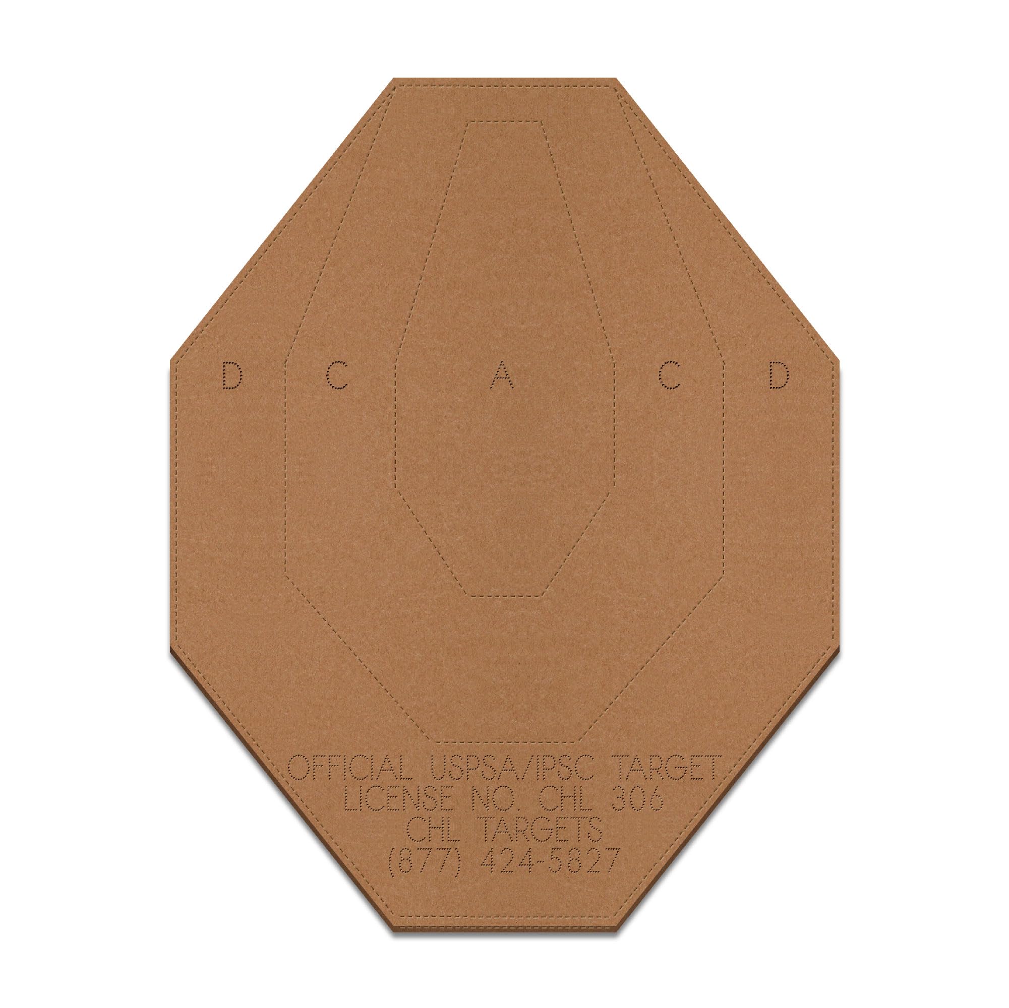 Official USPSA/IPSC Cardboard Torso Targets - Made in USA