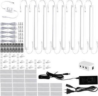 LABOREDUCER Unterbauleuchte LED Küche 8 Stück, Schrankbeleuchtung Dimmba