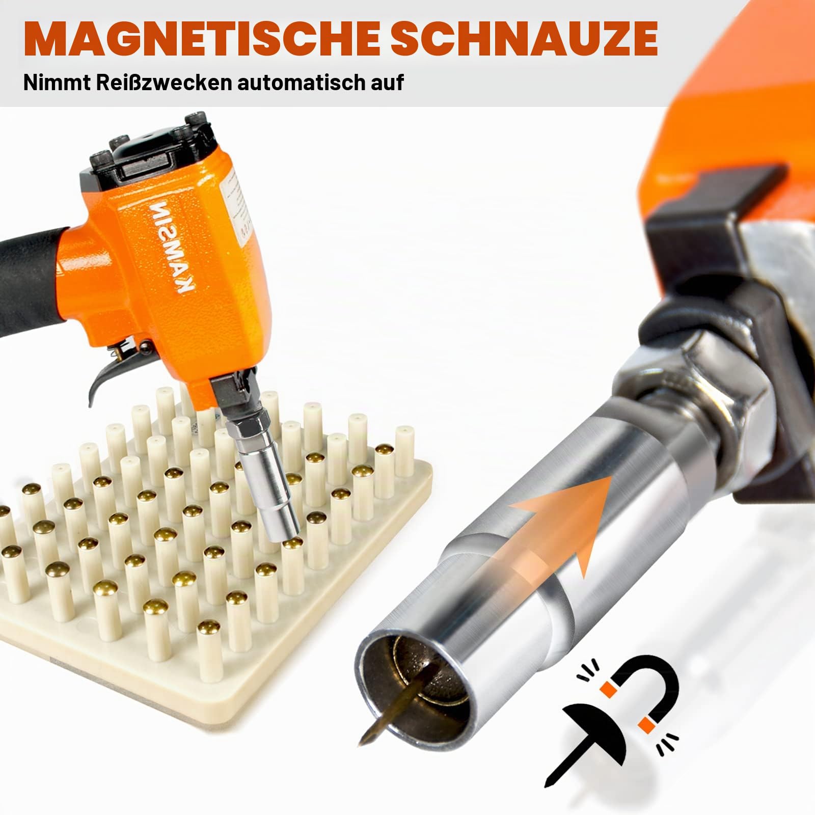 1170 Pneumatischer Dekorationsnagler, Druckluft-Polsternagler, Power-Finish-Nagler für Möbelnägel, für Polstermöbel, alte und antike Möbel