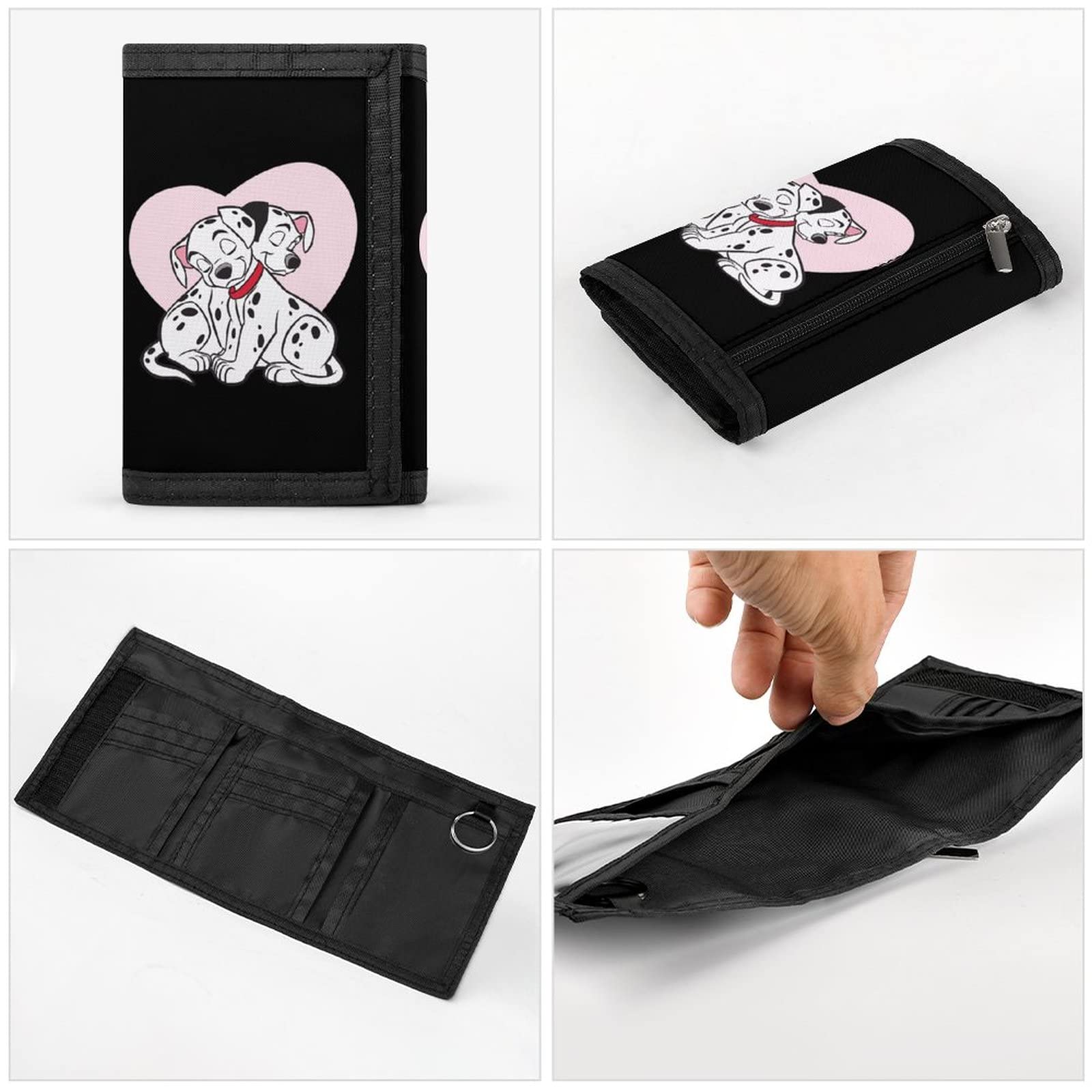 Amazon.co.jp: 財布 101匹わんちゃん 三つ折り財布 ミニ財布 札入れ 