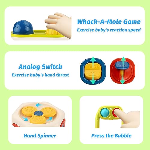 Miniatura 2 de UNIH Montessori - Juguetes para bebés de 6 a 12 meses, 8 en 1, multifuncional, juguete de aprendizaje para niños pequeños, juguetes sensoriales para