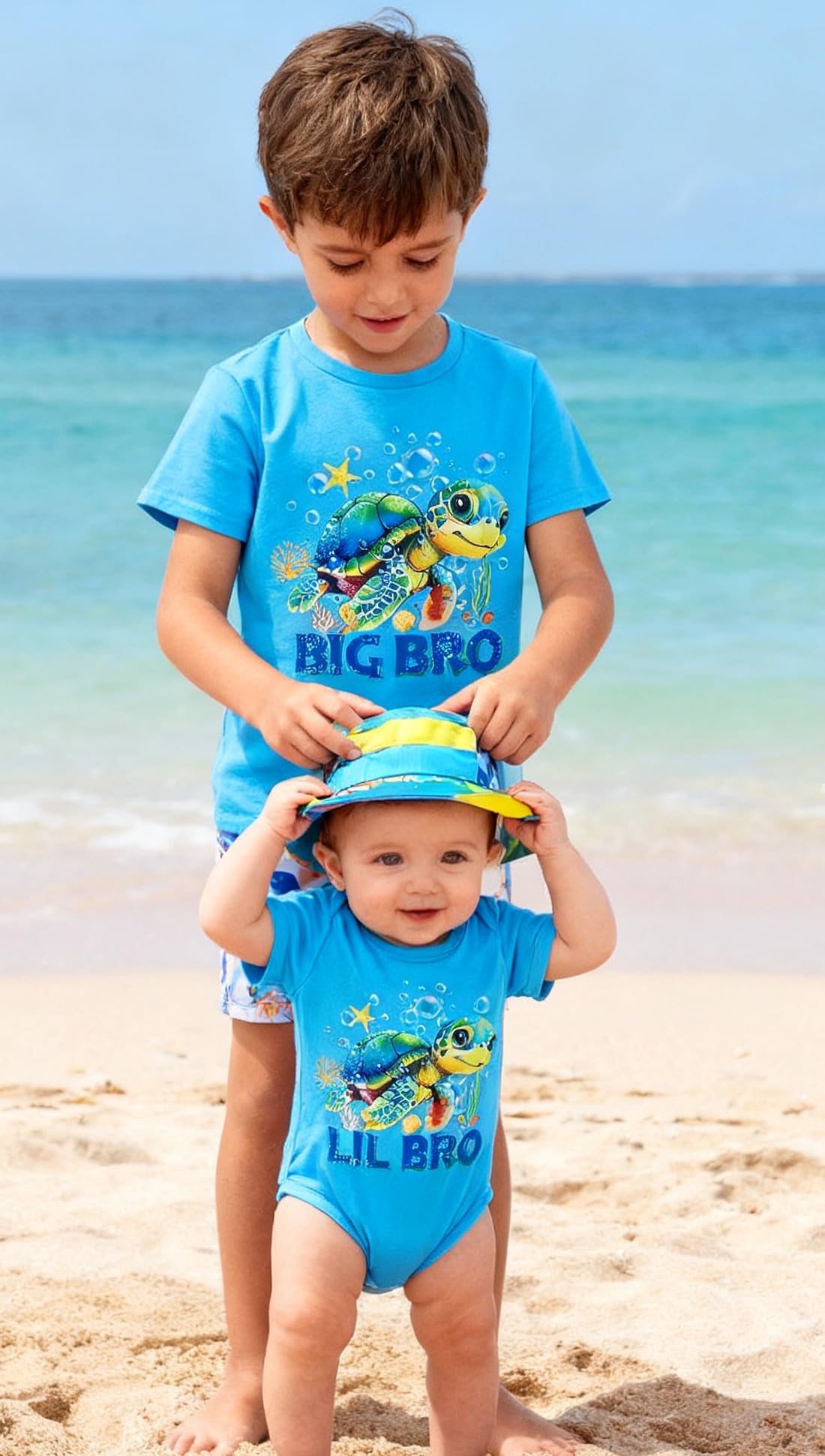 Funnycokid Completo da fratello e sorella con maglietta coordinata
