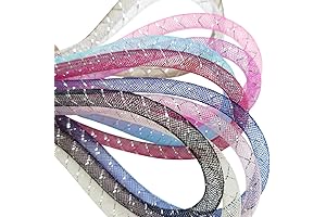 Chenkou Craft Assorted Solid Fabric Tube for Crafts and Wreaths Customization