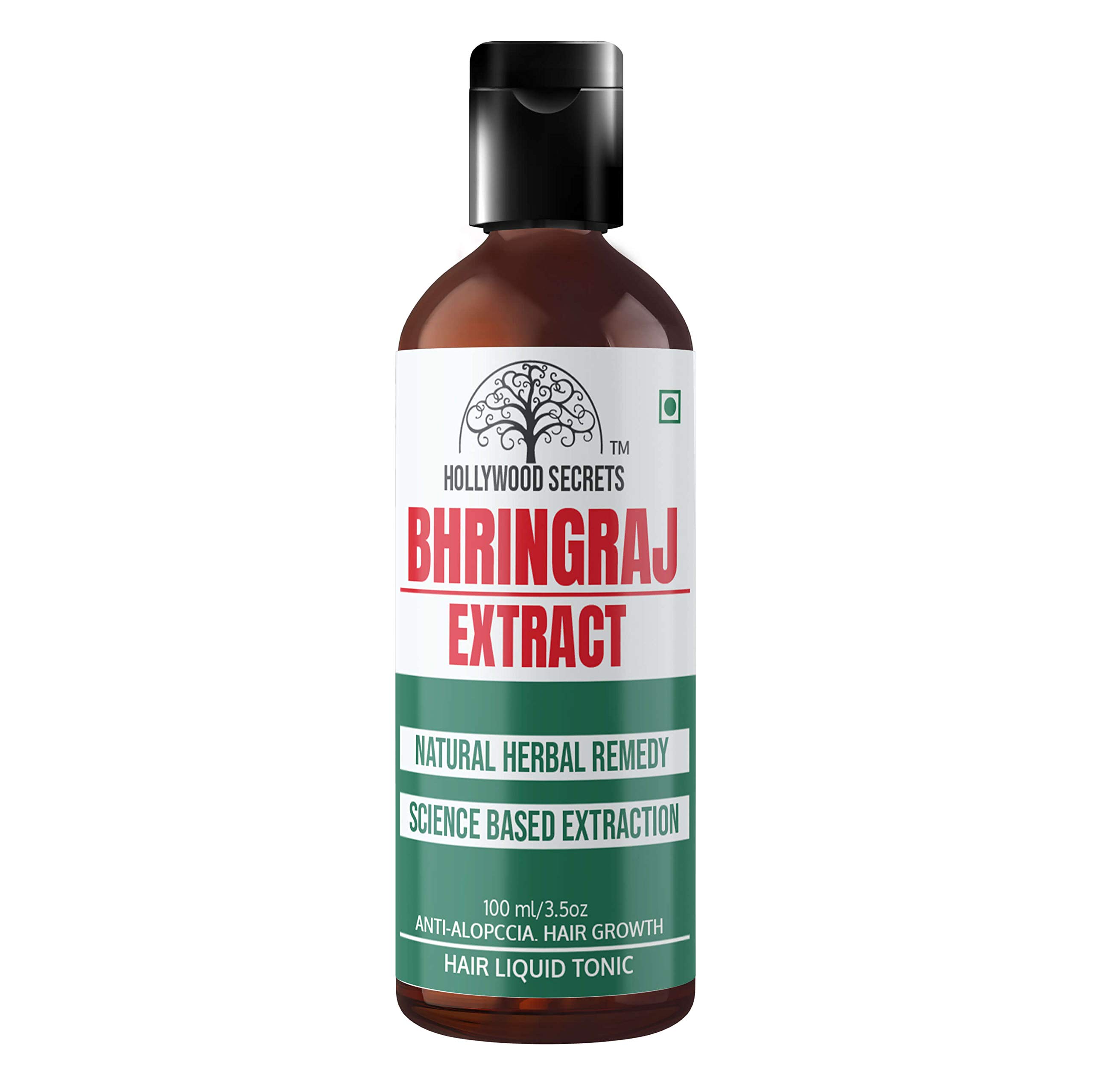 Hollywood Secrets Pure 85% Bhringraj Liquid Botanical Extract Hair Growth100ml