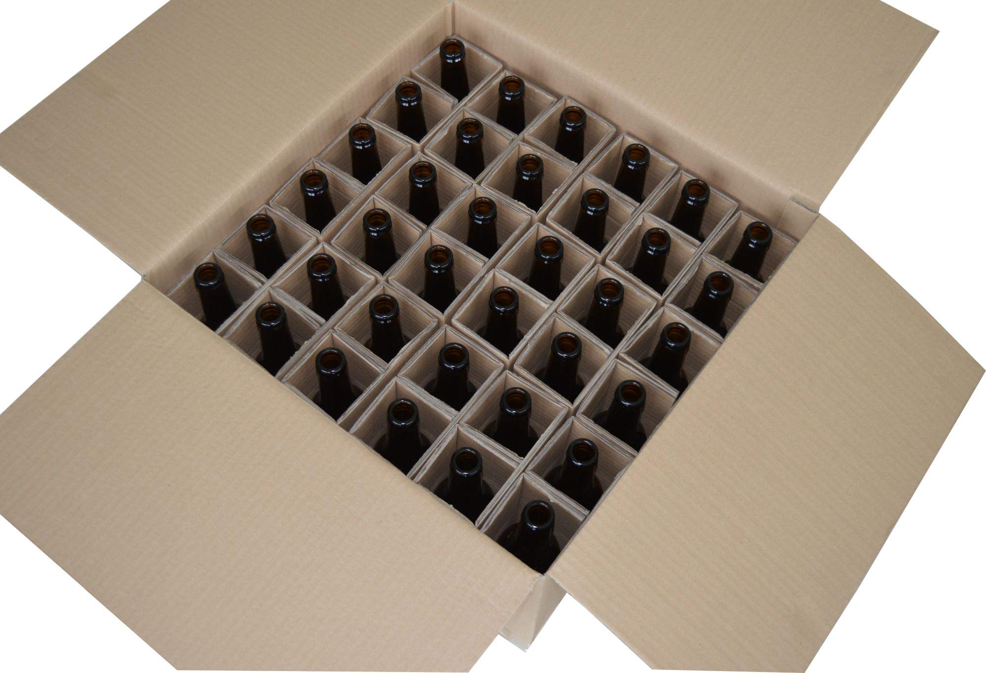 Lot De 36 Bouteilles De Bière Marron 0,33L BrewZilla - Idéales Pour Brassage Maison