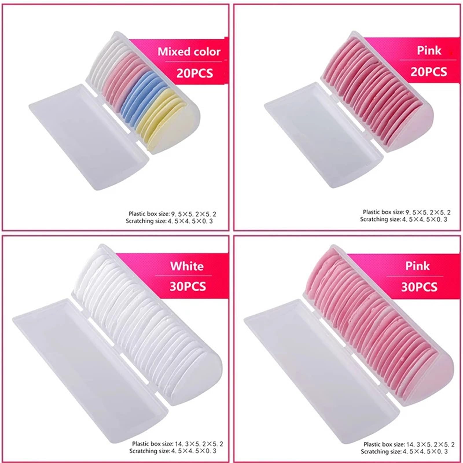 Tiza costura Rotulador for tela colorido, copos de tiza, modistas, patrón de ropa, herramienta de costura DIY, accesorios de costura para Tela(White 30pcs)