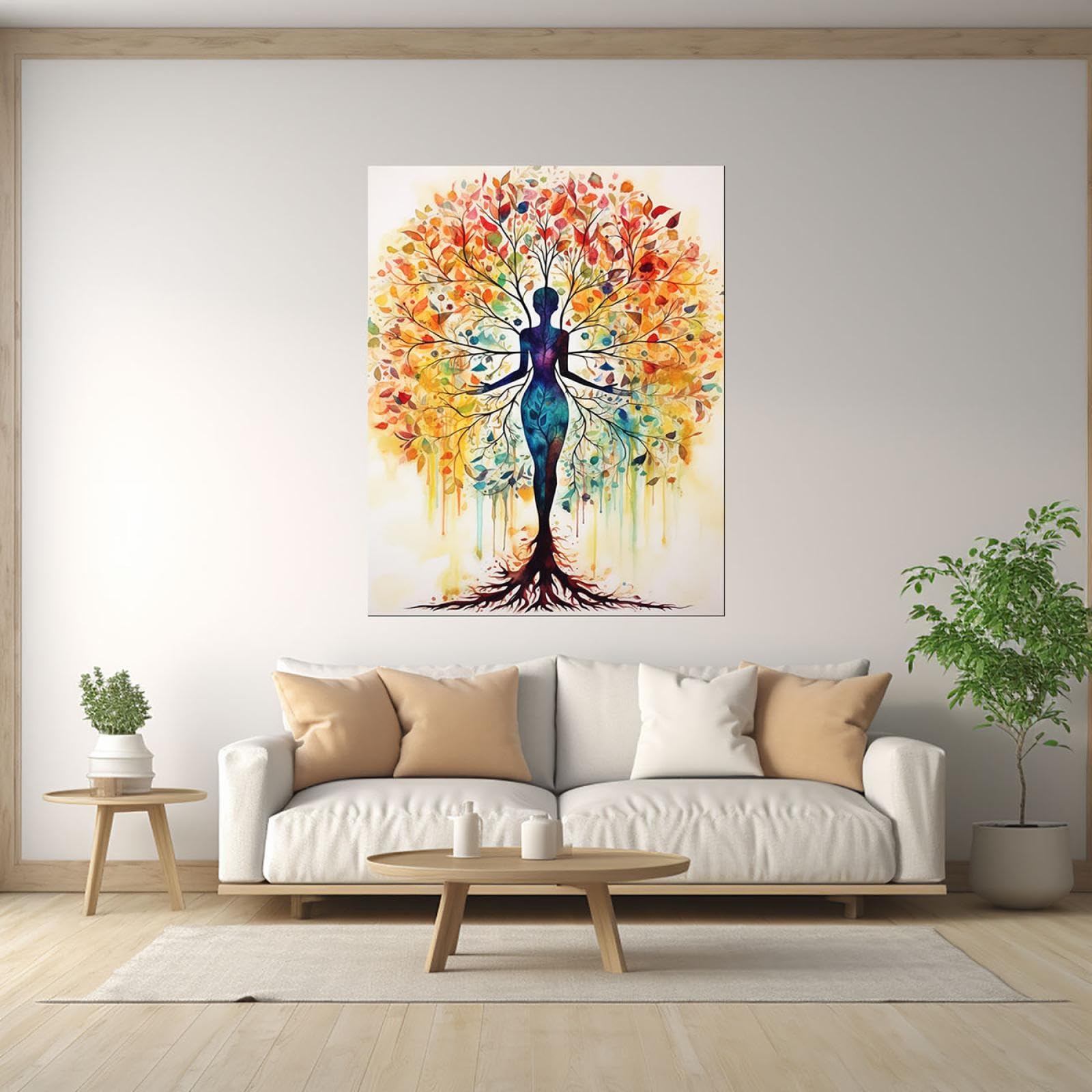 Amazon.co.jp: VAKUUM アートパネル 抽象飾り絵 抽象画 抽象的な木の絵