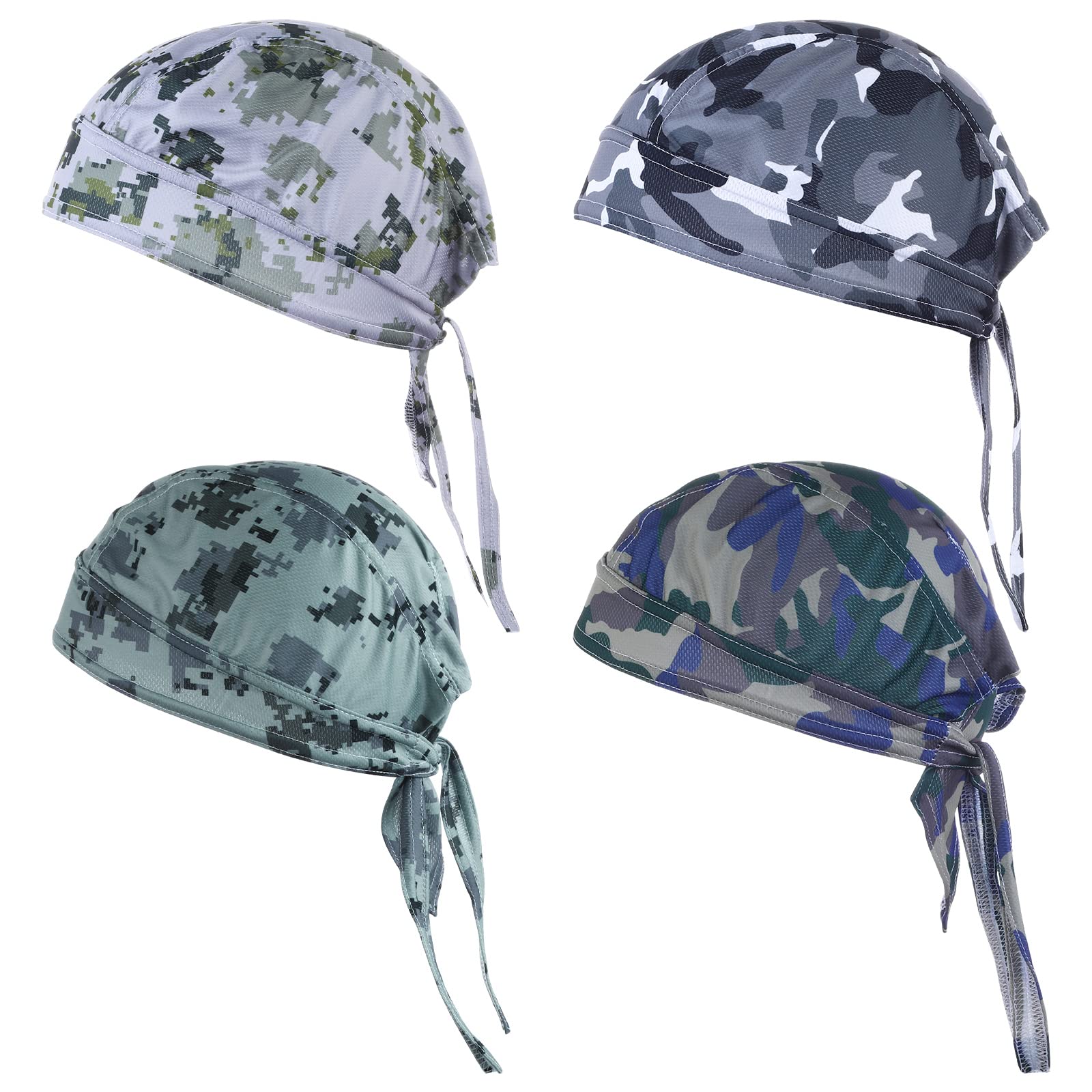 Buy Aster 4Piece Bandana Skull Cycling Cap UVProtection Summer Camoue