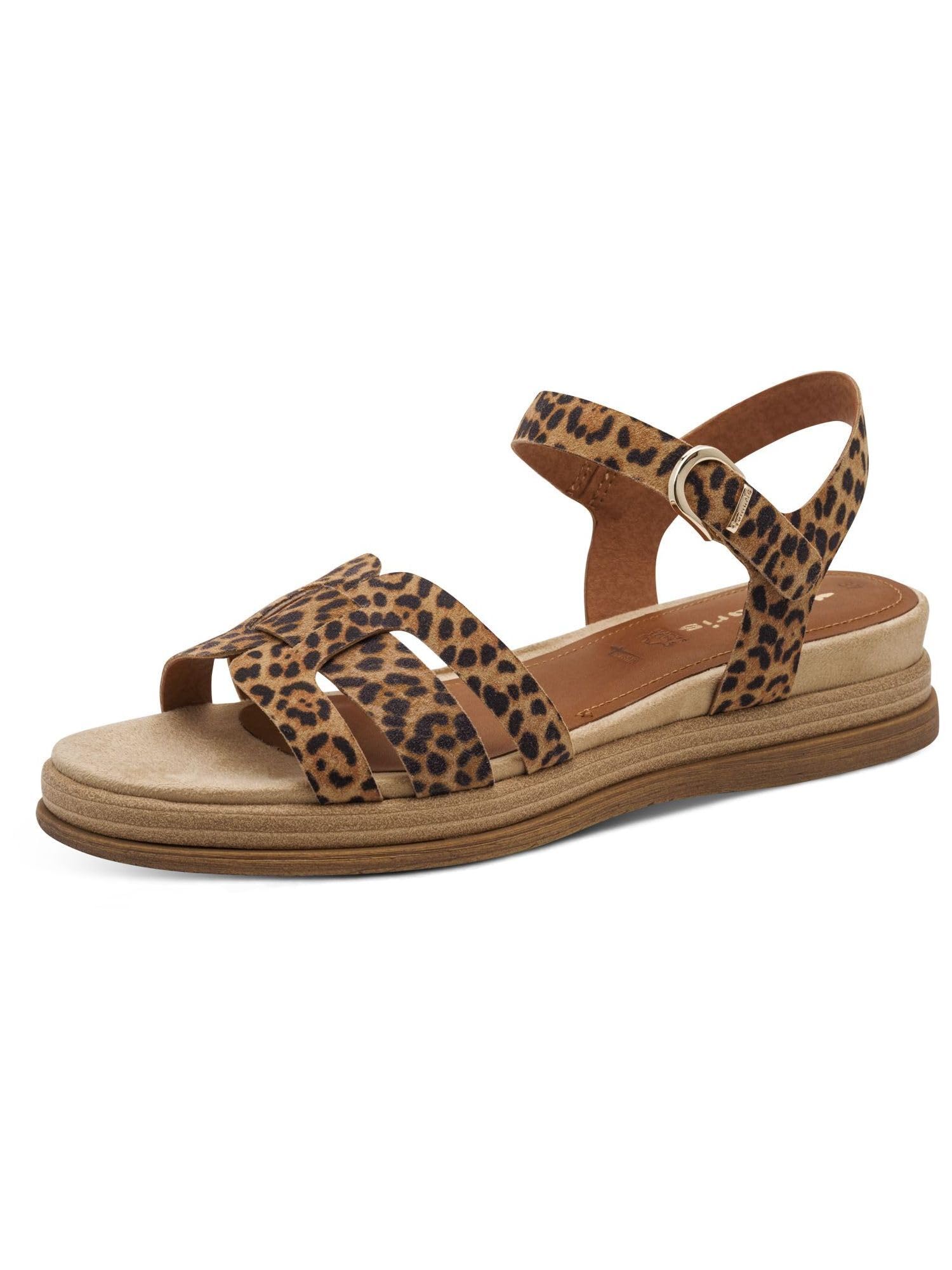 Tamaris Women’s sandal with wedge heel brown 3.5 UK