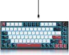 Guffercty kred 75% Mechanical Keyboard with Knob Gasket Mouse Wired TKL Gaming Keyboard 75% Hot Swappable Programmable for Windows Laptop PC Gamer 82 White