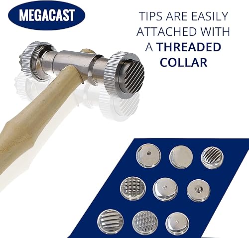 Miniatura 7 de Martillo texturizado con 9 caras intercambiables