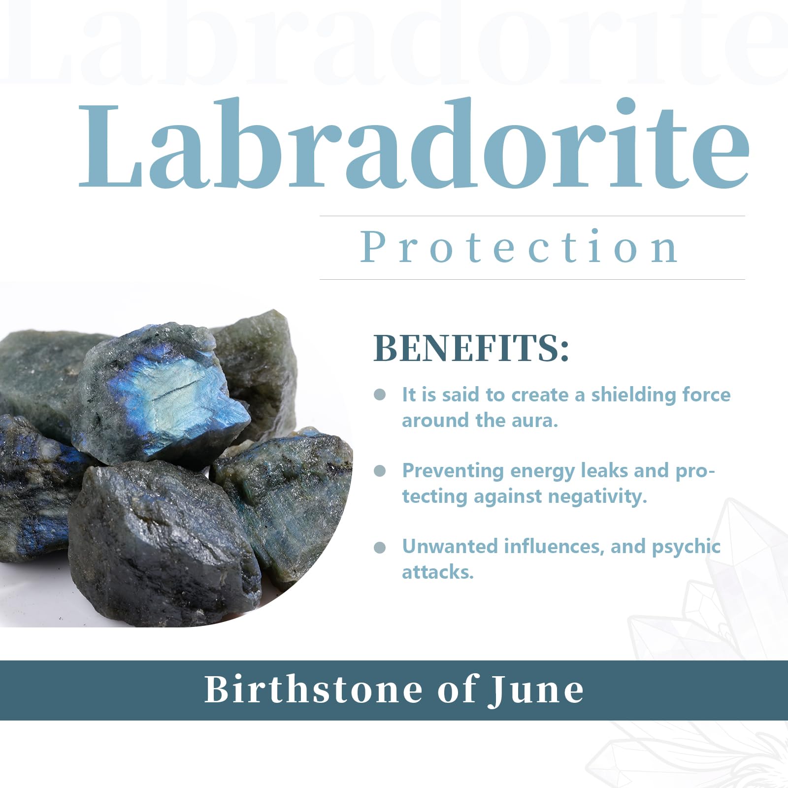 Rockcloud Sfera di labradorite naturale con supporto in resina, sfera di cristallo lucida, scultura decorativa per meditazione Fengshui decorazione per la casa, 6,1 – 7,9 cm
