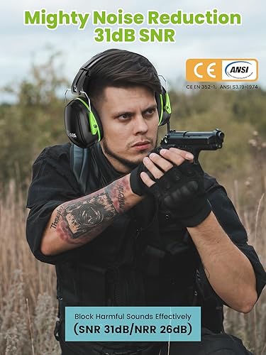 Miniatura 6 de Orejeras de Protección Auditiva, Orejeras de Seguridad con Reducción de Ruido de 31dB para Adultos, Niños con Autismo, Sensibilidad, Rango de