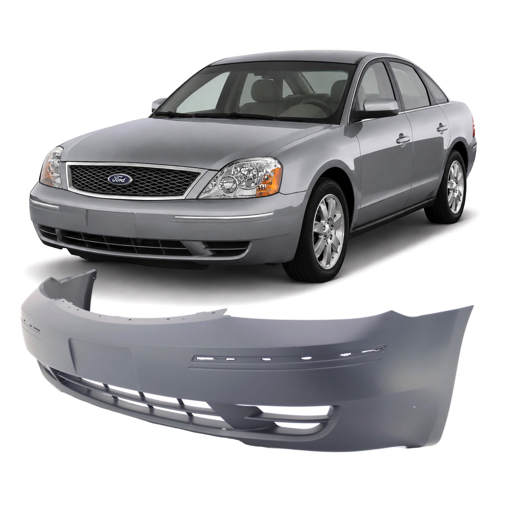 FitParts Compatible with Ford Five Hundred 2005–2006 Front Bumper Cover