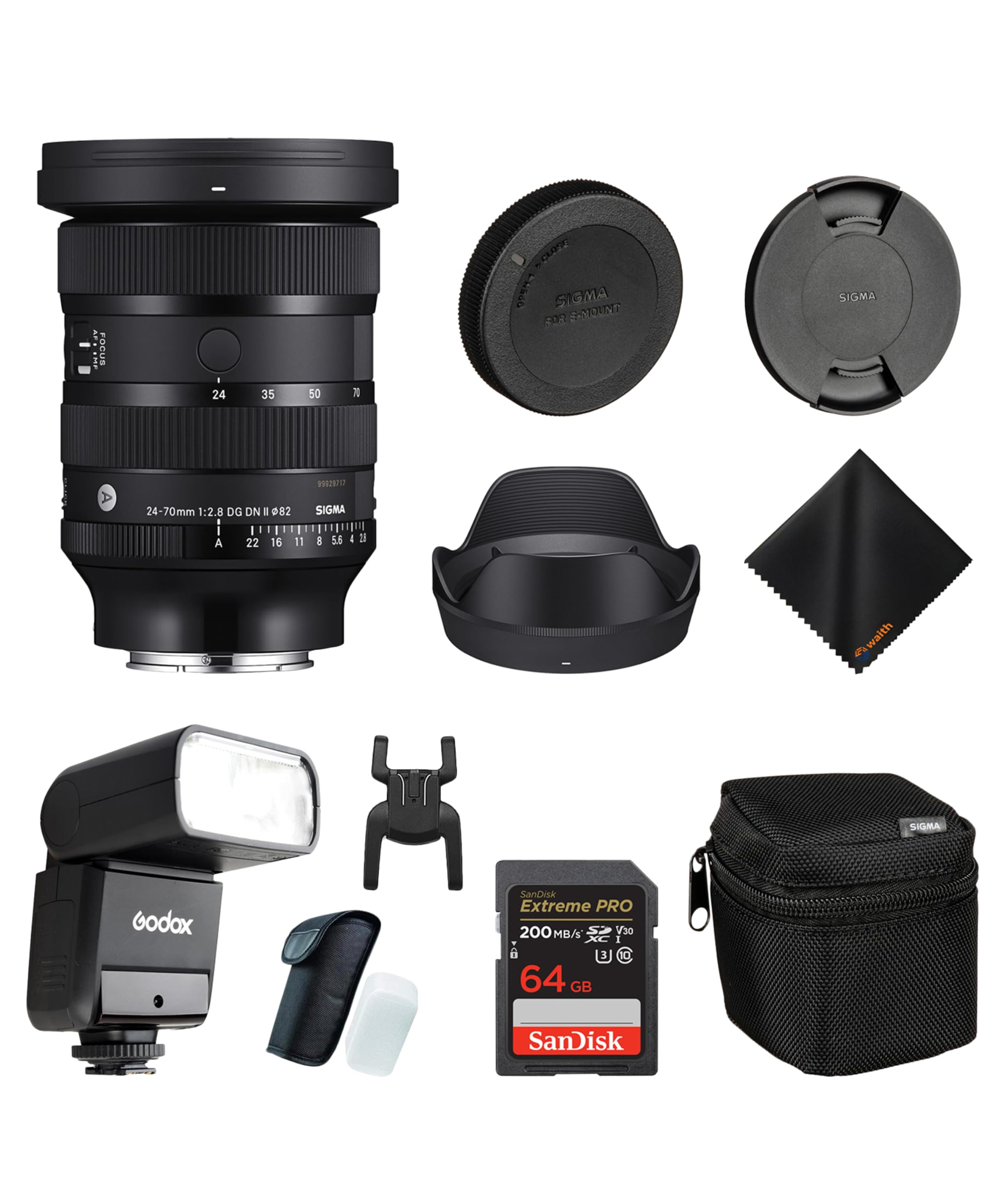 Amazon.com : Sigma 24-70mm f2.8 DG DN II Art Lens Sony E, Full