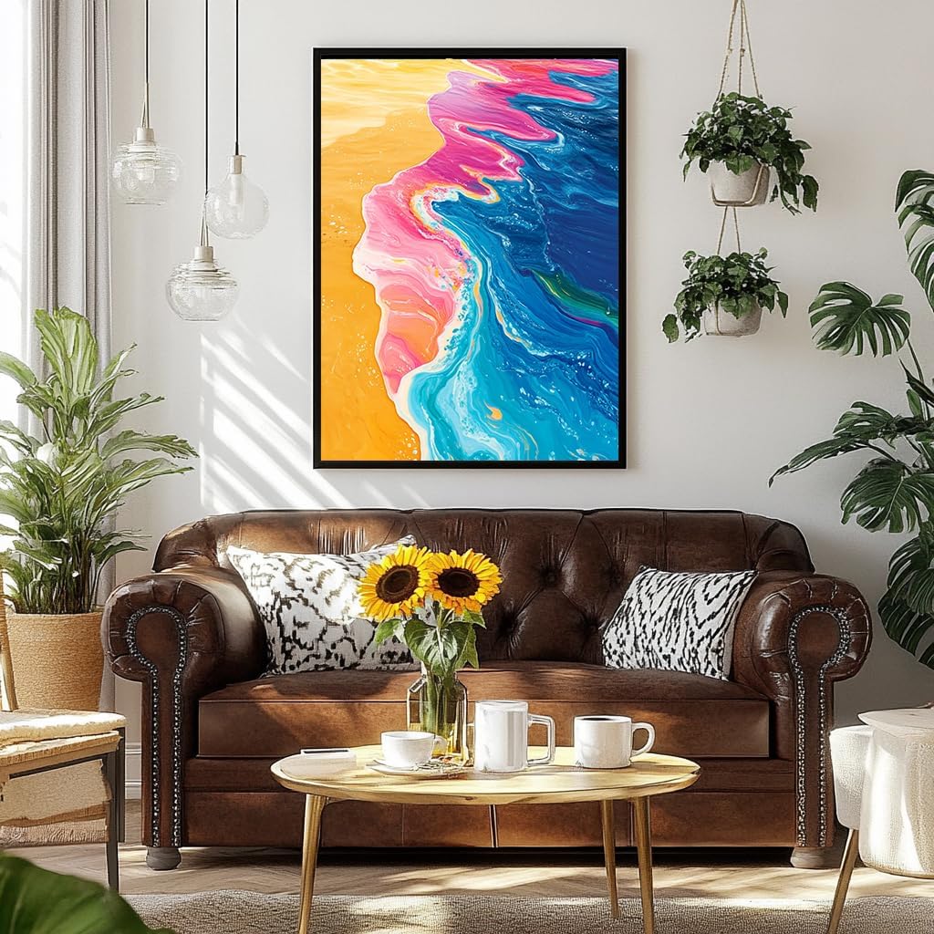 DMYYDSZH 5D DIY Adult Beach Diamond Art Adult Diamond Painting Set - Sea Gem Painting Crafts Home Wall Decoration Suitable for Relaxation or as Gifts for Family and Friends 12×16 Inch image 3