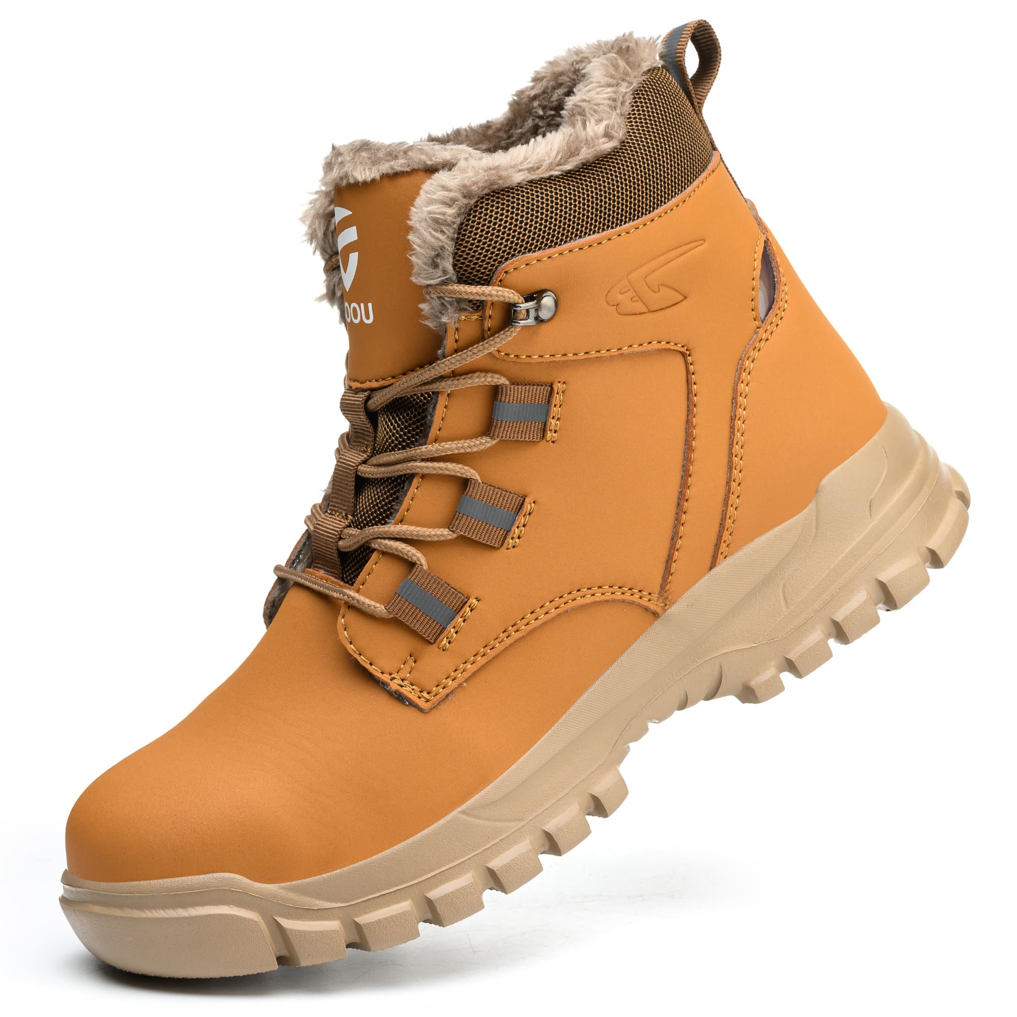 Steel Toe Boots for Women Men Slip &amp; Puncture-Resistant Safety Boots Industrial Construction Steel Toe Shoes for Warehouse, Outdoor Work