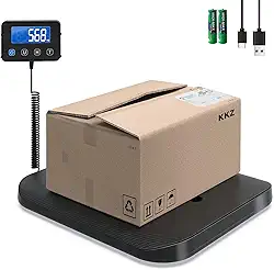 KKZ Balança de envio, balança postal resistente de 200 libras para pacotes, grande balança de envio para postagem, industrial, pequenas empresas, lavanderia, armazém, fibra de carbono