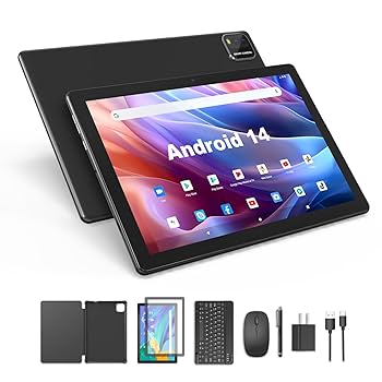 Amazon.co.jp: 10.1インチAndroid14タブレット、6GB RAM + 64GB
