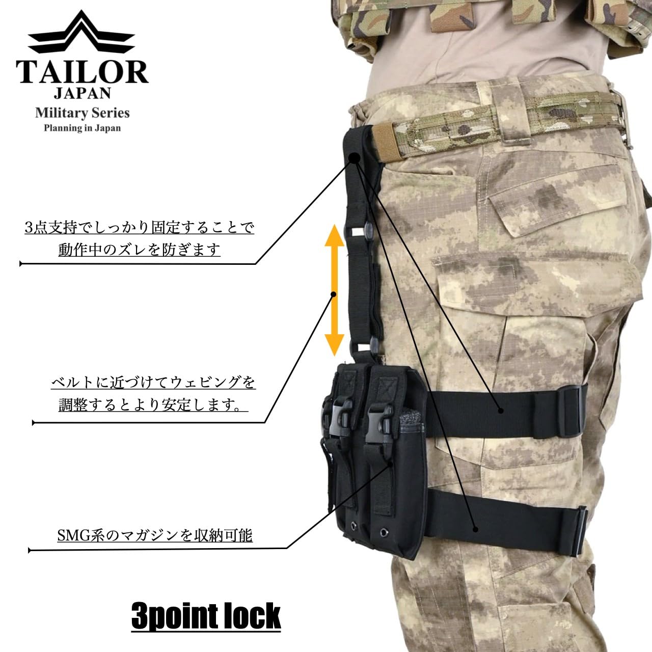 Amazon.co.jp: TAILOR JAPAN マガジンポーチ レッグマガジン