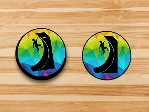 Miniatura 3 de Calcomanías de obstáculos inspiradas en Ninja Warrior con escalera de salmón, araña saltadora y pared deformada (4 pulgadas, pared deformada para