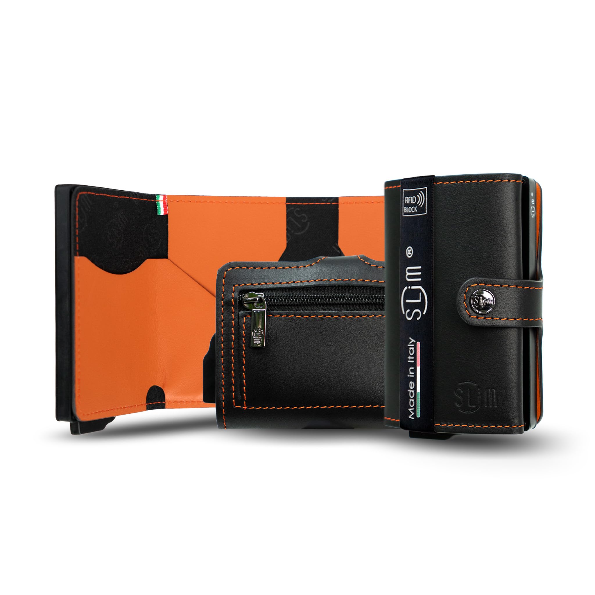 SLim Porta Carte di Credito Schermato Portafoglio Uomo Rfid Portatessere Anticlonazione Donna Portacarte Uomo