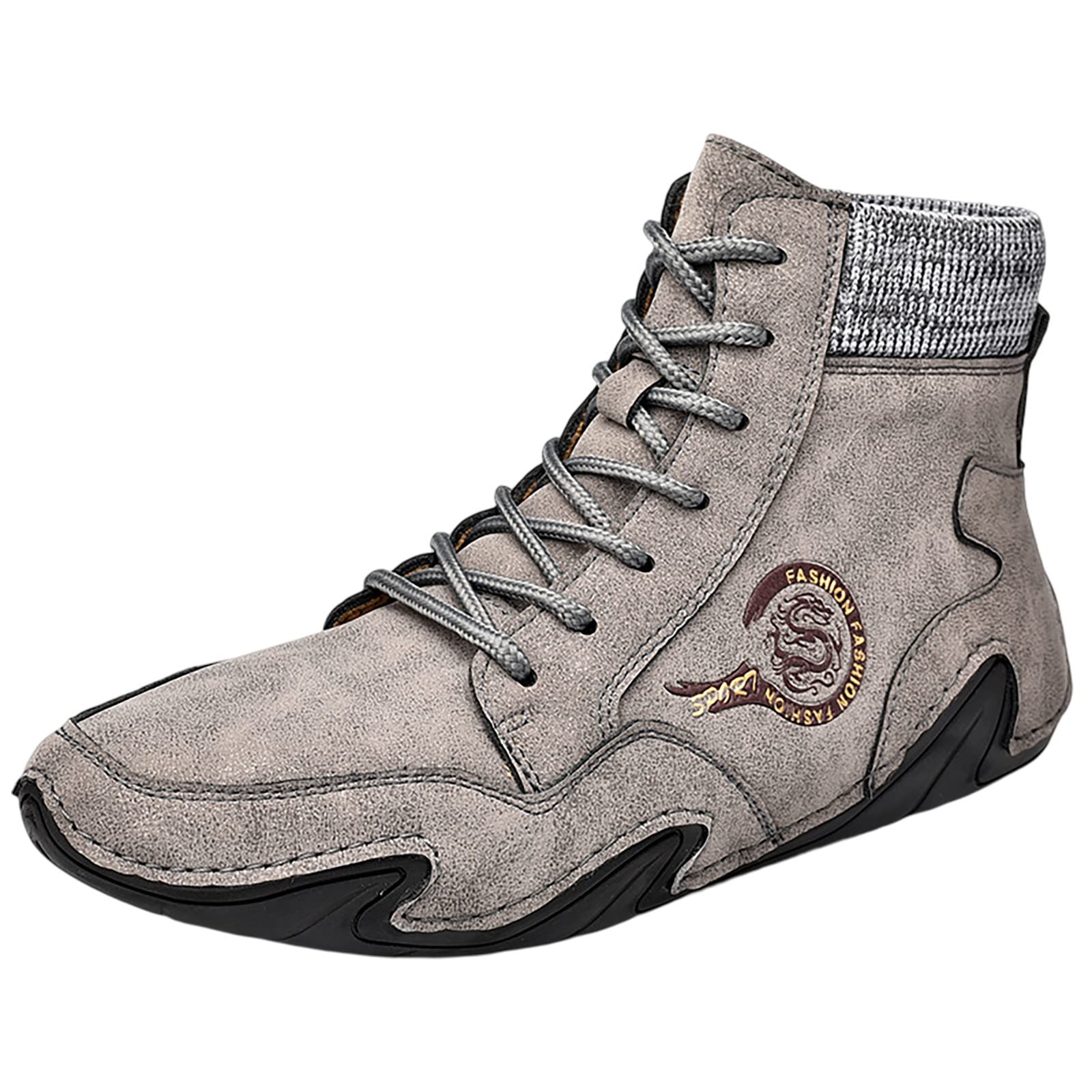 Wanderschuhe Herren Sommer Hoch - Outdoorschuhe Orthopädische | Trekkingschuhe Retro Fußballschuhe Leichtgewichts Rutschfest Freizeitschuhe Outdoor Casual Walkingschuhe