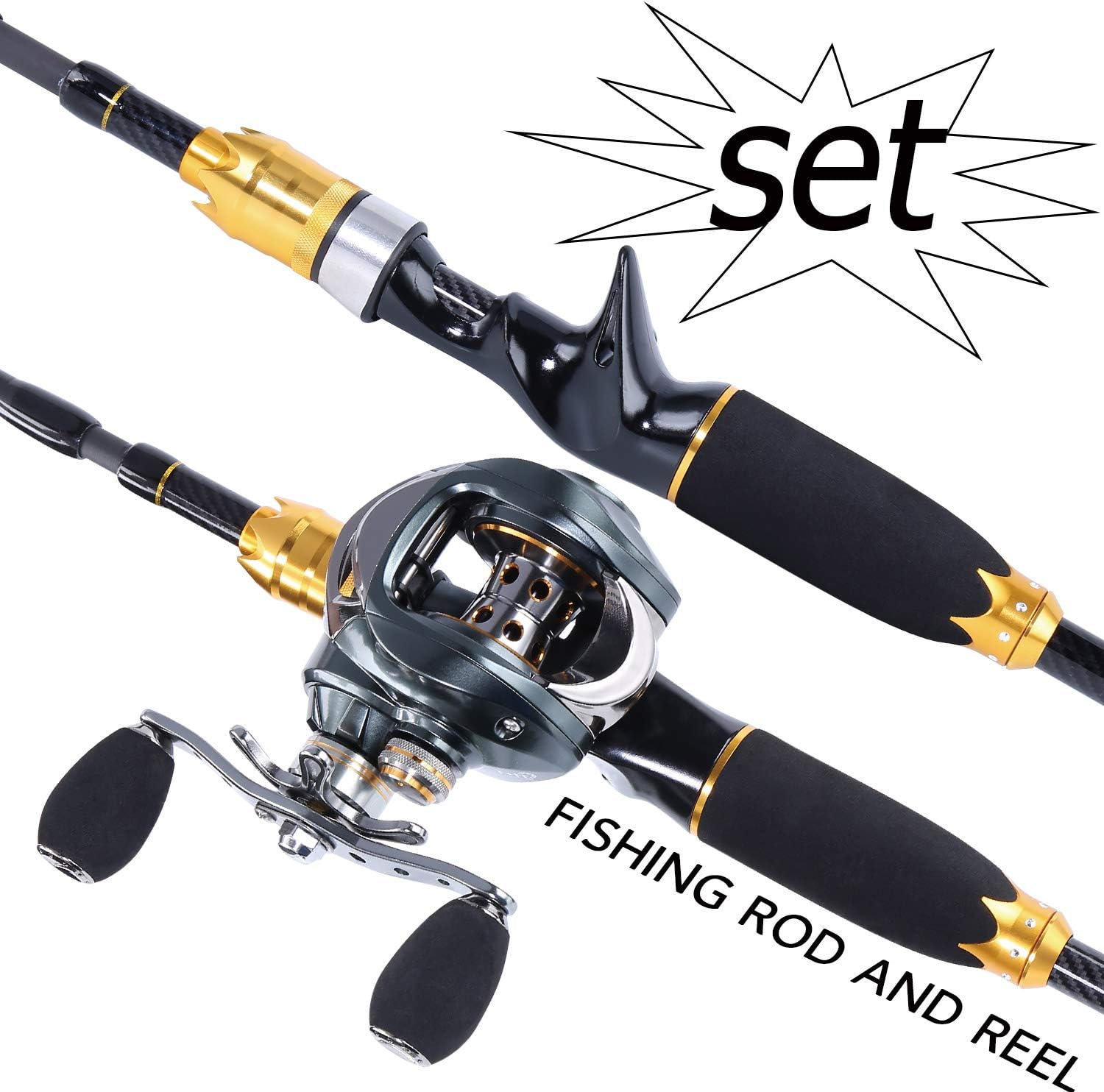 Max Drag Baitcasting Fishing Johncoo Reel Fishing Rod Fishing Rod