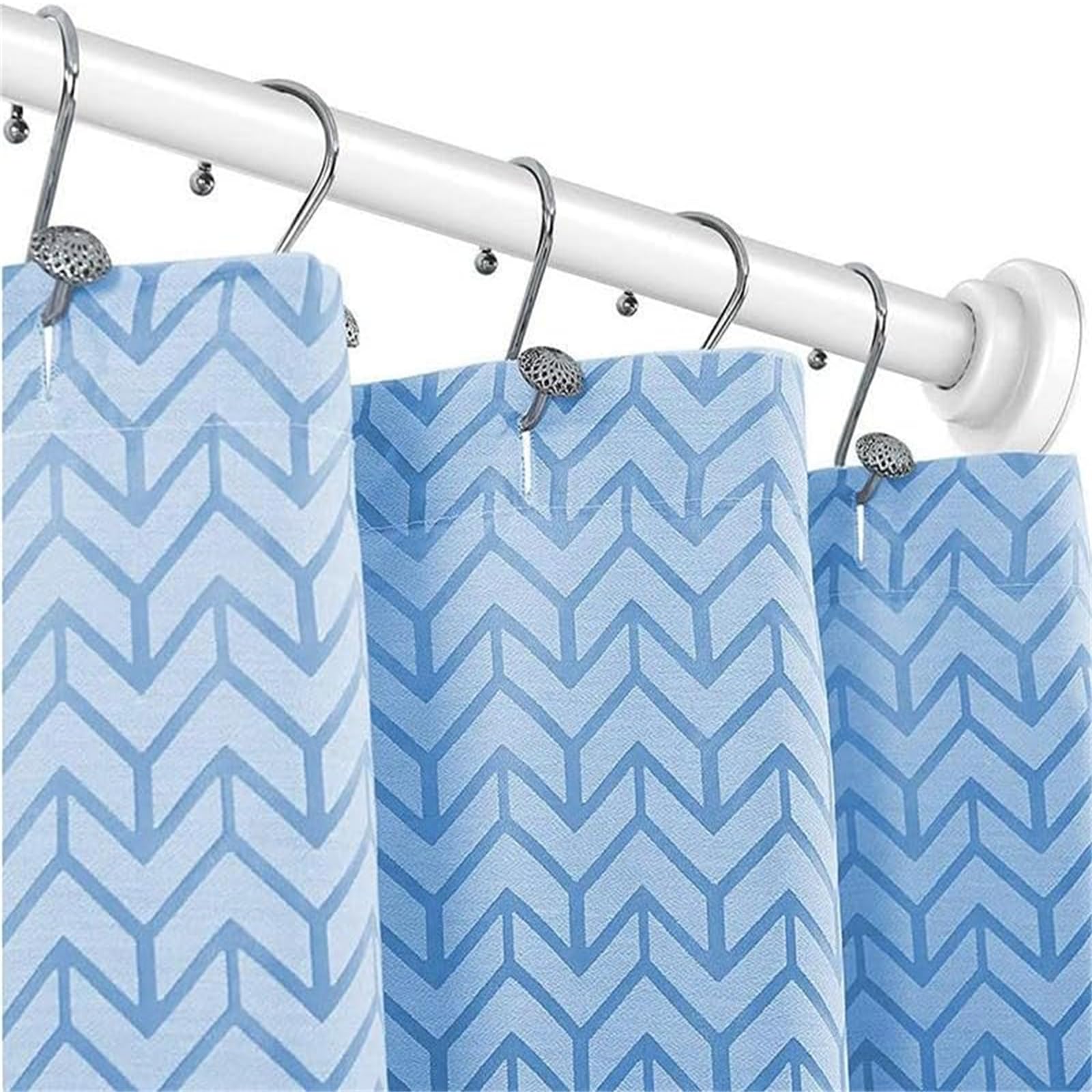 Bastoni per tenda da doccia estensibili da 60 a 290 cm, senza trapano, asta regolabile per tenda da doccia, antiscivolo, non arrugginisce, in acciaio inossidabile 304, per bagno, cucina