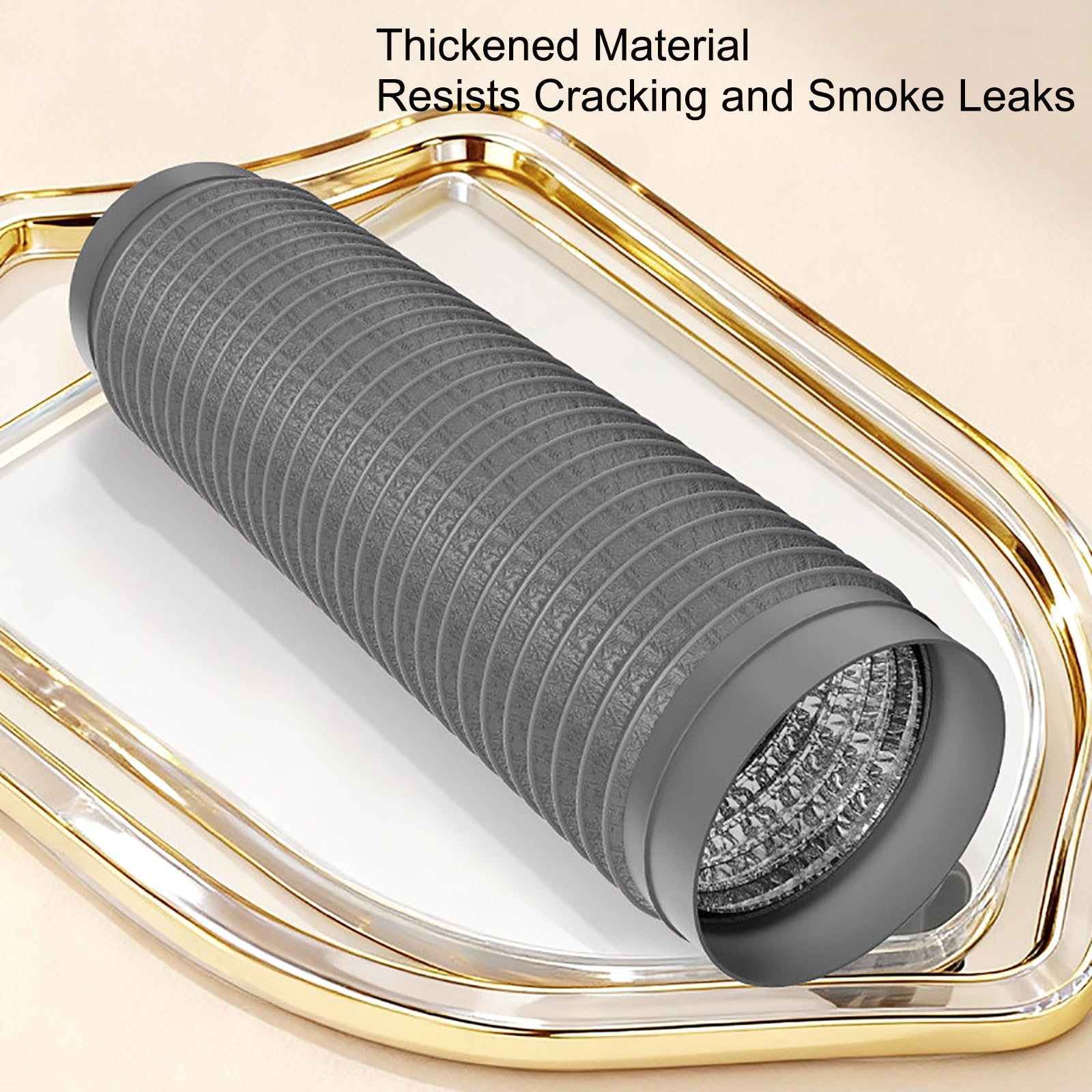 150 160 170 180 200mm Isolierter Lüftungsschlauch, Flexibler Abluftschlauch für Wäschetrockner, PVC Aluminiumfolie, Geeignet für Abluftventilatoren, Gebläse(L 1.5m(5ft),Dia 170mm(6.7in))