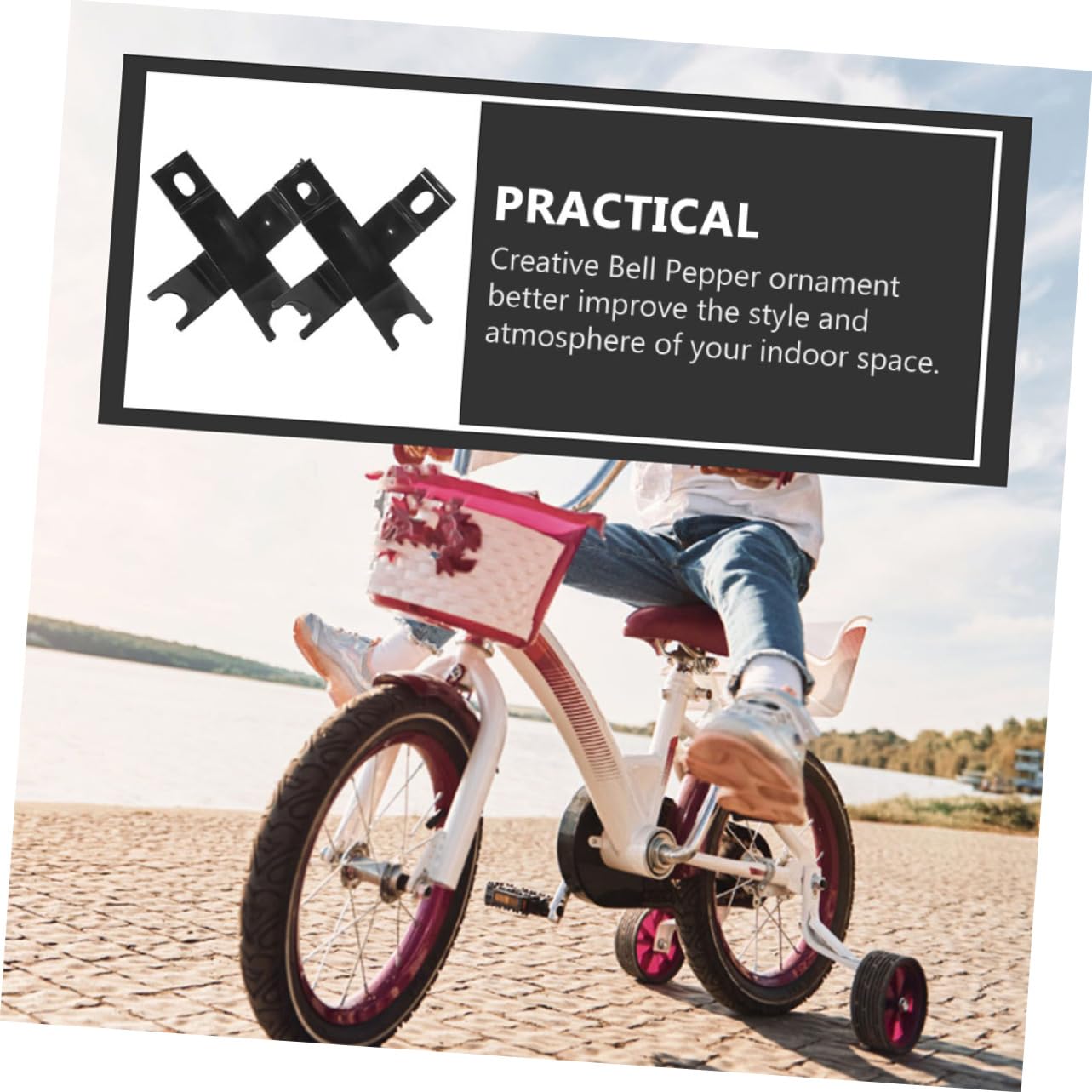 balacoo Bike Training Wheel Axle Extenders Kids Bike Axle Extension Stabilizer Durable for 12-20 Inches Wheels