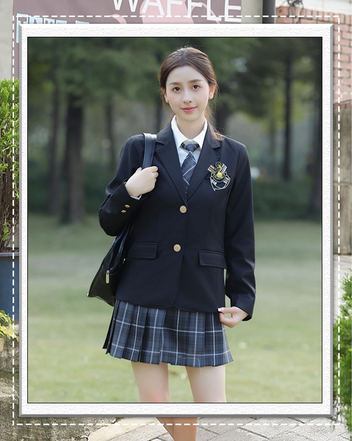 Amazon.co.jp: [JIURUN] 制服 セット レギュラーブレザー 衣装 軍服 森 